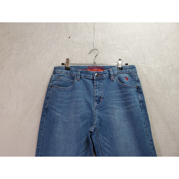 Ferrani Jeans Boys 16 Blue‎ Denim Cotton Stretch Light Wash Pockets Straight Leg - Picture 4 of 10